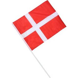 Dansk flag på pind, 30x40 cm