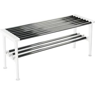 Essem Design Nostalgi bænk 100 cm Krom-hvid