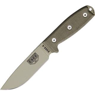 Model 4, desert tan/OD green, black plastic sheath