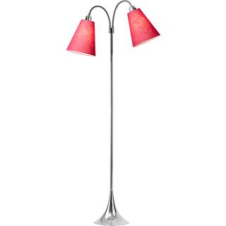 Fodgænger Gulvlampe krom m/cerice skærme