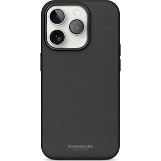 Vonmählen iPhone 16 Pro Like Leather Bagside Cover - MagSafe Kompatibel - Black