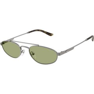 Emporio Armani Mand EA2157 300382 Solbriller Metal Grå Grøn Pilot Normal - Grå