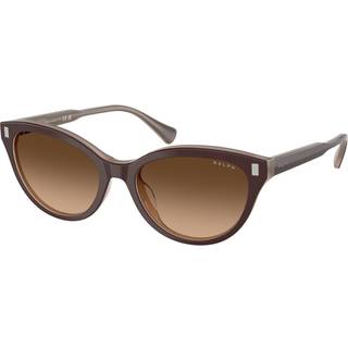 Ralph Lauren Kvinde RA5326U 606574 Solbriller Acetat Brun Brun Cat Eye Normal Skygge