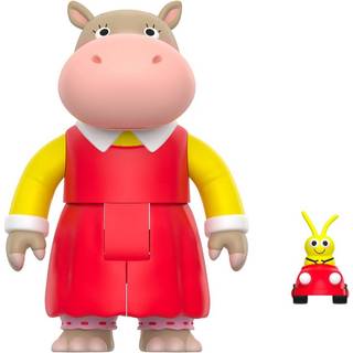 Super7 Richard Scarry Hilda Hippo och Goldbug - 3,75 """" Richard Scarry Books actionfigur med tillbehör samlarobjekt och retro leksaker