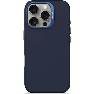 Decoded iPhone 16 Pro AntiMicrobial Silikone Bagside Cover - MagSafe Kompatibel - Blue Print