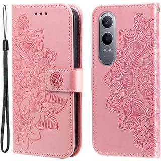 OnePlus Nord CE4 Lite/Oppo K12x Mandala Series Etui med Pung - Pink