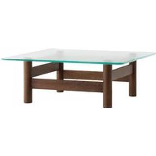 Audo Brasilia Sofabord Mørkbejdset Eg/Glas