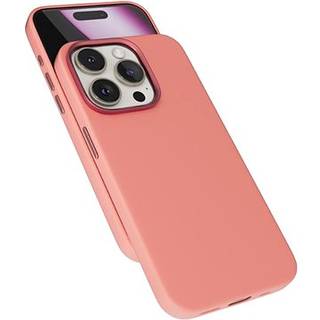 iPhone 16 Pro Epico Mag+ Silikone Bagside Cover - MagSafe Kompatibel - Peach Pink