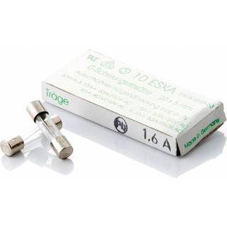 Nordic Quality Glass Fuse Slow 1.6A - 10 Pack