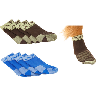 Ruffwear Bark'n Boot Socks Komfortable Hundesokker & Stvleindlg Jordbrun 1,50 in/1,75 in