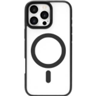 eSTUFF iPhone 16 Pro Max INFINITE HELSINKI Hybrid Plastik Bagside Cover med Kickstand - MagSafe Kompatibel - Sort / Gennemsigtig