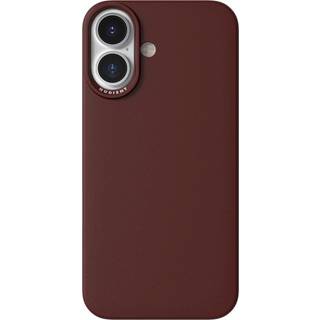 Nudient Thin Case iPhone 16 Bagside Cover - MagSafe Kompatibel - Burgundy Red