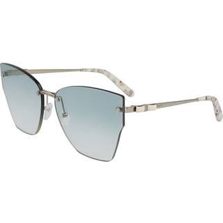 Ferragamo Kvinde SF223S 42687 726 Solbriller Metal Guld Grøn Sommerfugl Normal Skygge