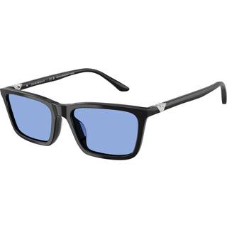 Emporio Armani Kvinde EA4239U 501780 Solbriller Acetat Sort Blå Firkantet Normal