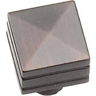 Laurey 23266 Skabshardware 7/8-tommer firkantet knobolie gnides bronze