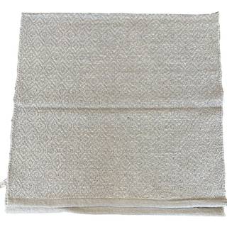 LA FINESSE kludetæppe 65 x 135 cm - lyseblå med sølvtråd