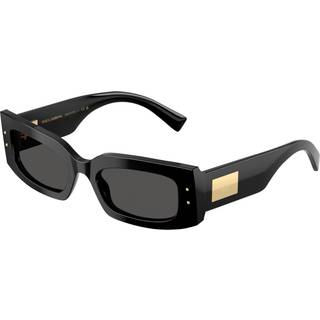 Dolce & Gabbana Kvinde DG4479 501/87 Solbriller Acetat Sort Grå Firkantet Normal