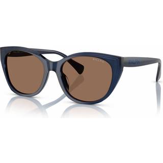 Ralph Lauren Kvinde RA5324U 605973 Solbriller Acetat Blå Brun Firkantet Normal