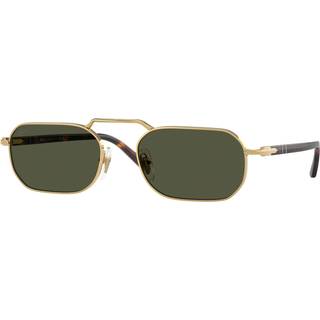 Persol Unisex PO1020S 515/31 Solbriller Metal Guld Grøn Firkantet Normal