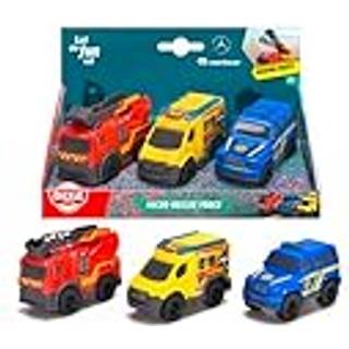 Dickie Toys Mini Redningskøretøjer 3-pak