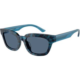 Emporio Armani Kvinde EA4233U 618080 Solbriller Acetat Blå Blå Geometrisk Normal
