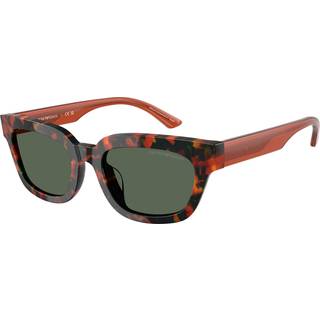 Emporio Armani Kvinde EA4233U 618271 Solbriller Acetat Skildpadde Grøn Geometrisk Normal