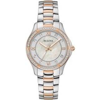 Bulova Crystal 98L304 Two Tone Bracelet Watch - W83207