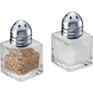 Sæt med 2 mini saltryste, glas - Westmark