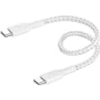 Belkin BoostCharge USB-C til USB-C flettet kabel 15 cm (hvid)