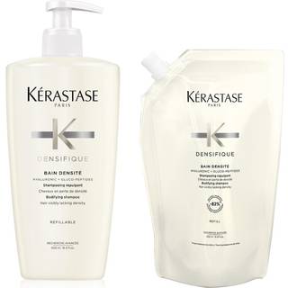 Kérastase Hårpleje Densifique Begrænset udgaveDensifique refill-sæt Densifique Bain Densite genopfyldelig pumpeflaske 500 ml + refillpakke shampoo 500 ml 500 ml (1.498,00 kr / 1 l) - 500 ml