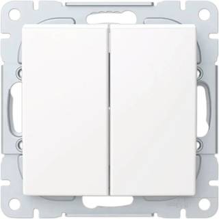 ABB Saga dobb. korr. afbryder, blank hvid