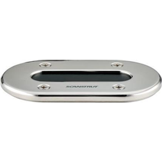 Kabelgennemføring Scanstrut DS-LP-MULTI-S Low-profile Cable Seal, rustfrit stål (AISI 316), til kabel op til Ø15 mm, max tilslutning Ø18.5 mm, sølv