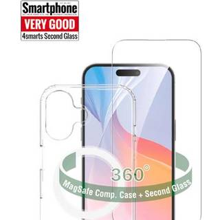 iPhone 16 4smarts 360° Premium Protection Set (MagSafe Bagside Cover + Skærmbeskyttelse)