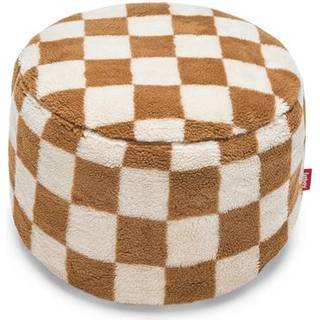 Fatboy Point Teddy Chess Puf Almond - Sækkestole & Puffer Polyester Creme - 106708