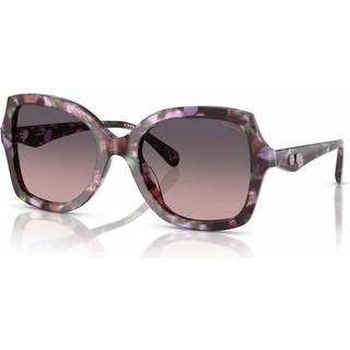 Coach HC8410U CW225 584346 56 Solbriller Kvinder Tortoiseshell - Amethyst Pearl Tortoise - 56mm