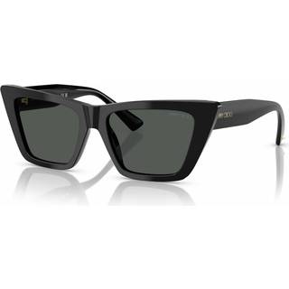 Jimmy Choo Kvinde JC5028 500087 Solbriller Acetat Sort Grå Cat Eye Normal