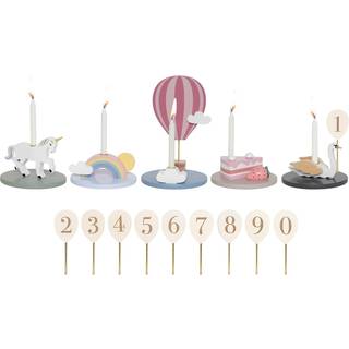 Jabadabado Swan Fødelsdagstog 5 Dele - Legetøj Træ Rosa - T297