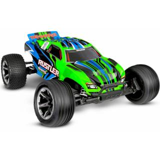 Traxxas 37254-8 Rustler 2WD 1/10 RTR TQ EHD USB-C - With Battery/Charger - Green