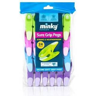 Minky Sure Grip Tøjklemmer (Pakke med 24)