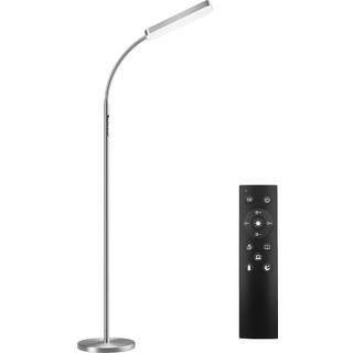 Gulvlampe Prisma LED, 5 lysindstillinger, 12 W, dæmpbar - sølv