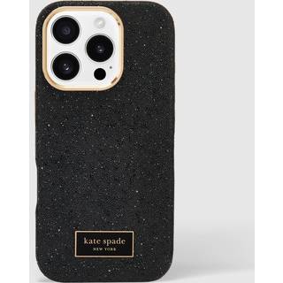Kate Spade New York iPhone 16 Pro -sag - Kompatibel med MagSafe - Designer Telefonkasse - Crystal Pave Nightfall