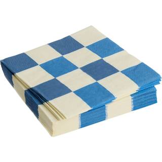 Hay - Servietter - Dinner - 20 stk. 40x40 cm - Off White/blå Tern