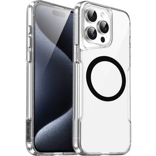 EIDERWOOD iPhone 16 Pro Hybrid Plastik Bagside Cover - MagSafe Kompatibel - Gennemsigtig / Sort