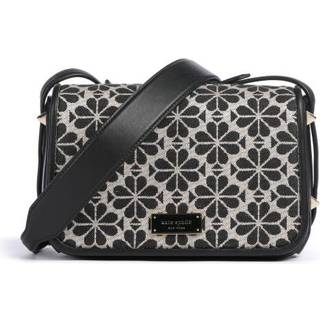 Kate Spade New York Spade Flower Jacquard Crossover taske sort/beige