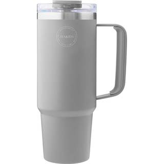 AYA&IDA Thermo Cup with Straw Light Grey - 885 ml