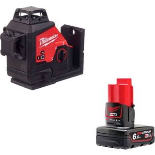 Milwaukee 3-plans laser 360 M12 3PL + batteri 6,0Ah M12 B6 4933498861