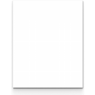 Lintex Mood Wall glastavle 100x125cm Pure, hvid