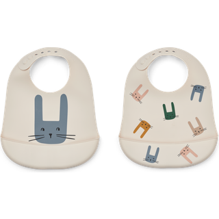 Liewood Tilda hagesmæk silikone Bunny / Sandy