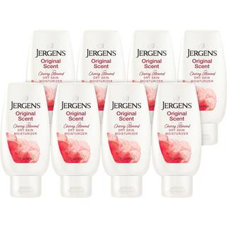 Jergens Original Scent Dry Skin Body Lotion Hand och kroppsfuktighetskräm Cherry Almond Essence Dermatologist Testade 3 oz Pack med 8