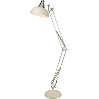 Gulvlampe Goliath, creme, metal, E27, 170 cm, justerbar
